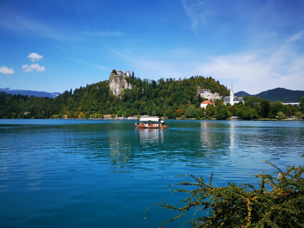 Lago di Bled: vista del castello