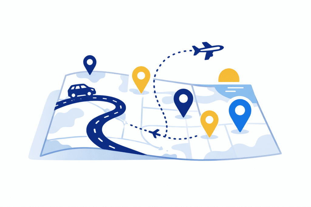 destinazioni di viaggio e itinerari