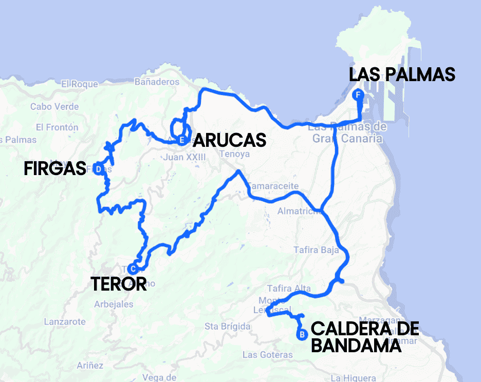 Itinerario on the road a Gran Canaria - Giorno 1: borghi del nord