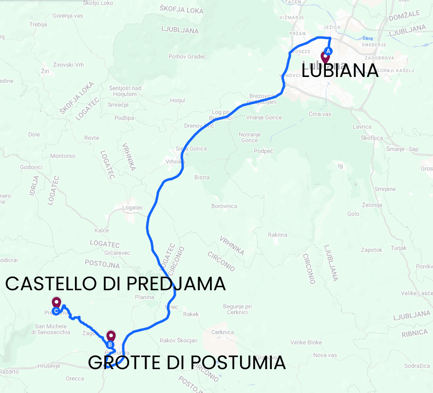 Itinerario on the road in Slovenia - Giorno 3: da Lubiana alle Grotte di Postumia e al Castello di Predjama