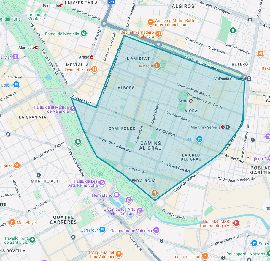 Dove dormire a Valencia: Camins al Grau