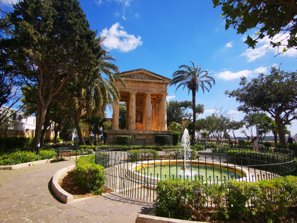 Cosa vedere a Valletta: Giardini inferiori di Barrakka